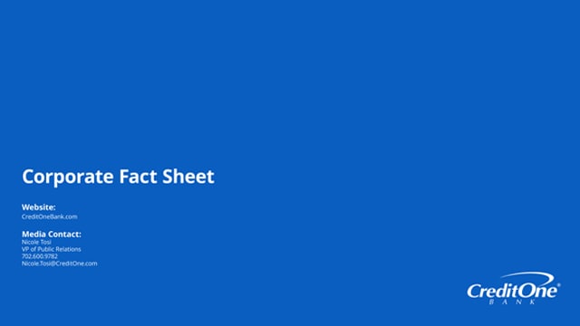 Corporate Fact Sheet